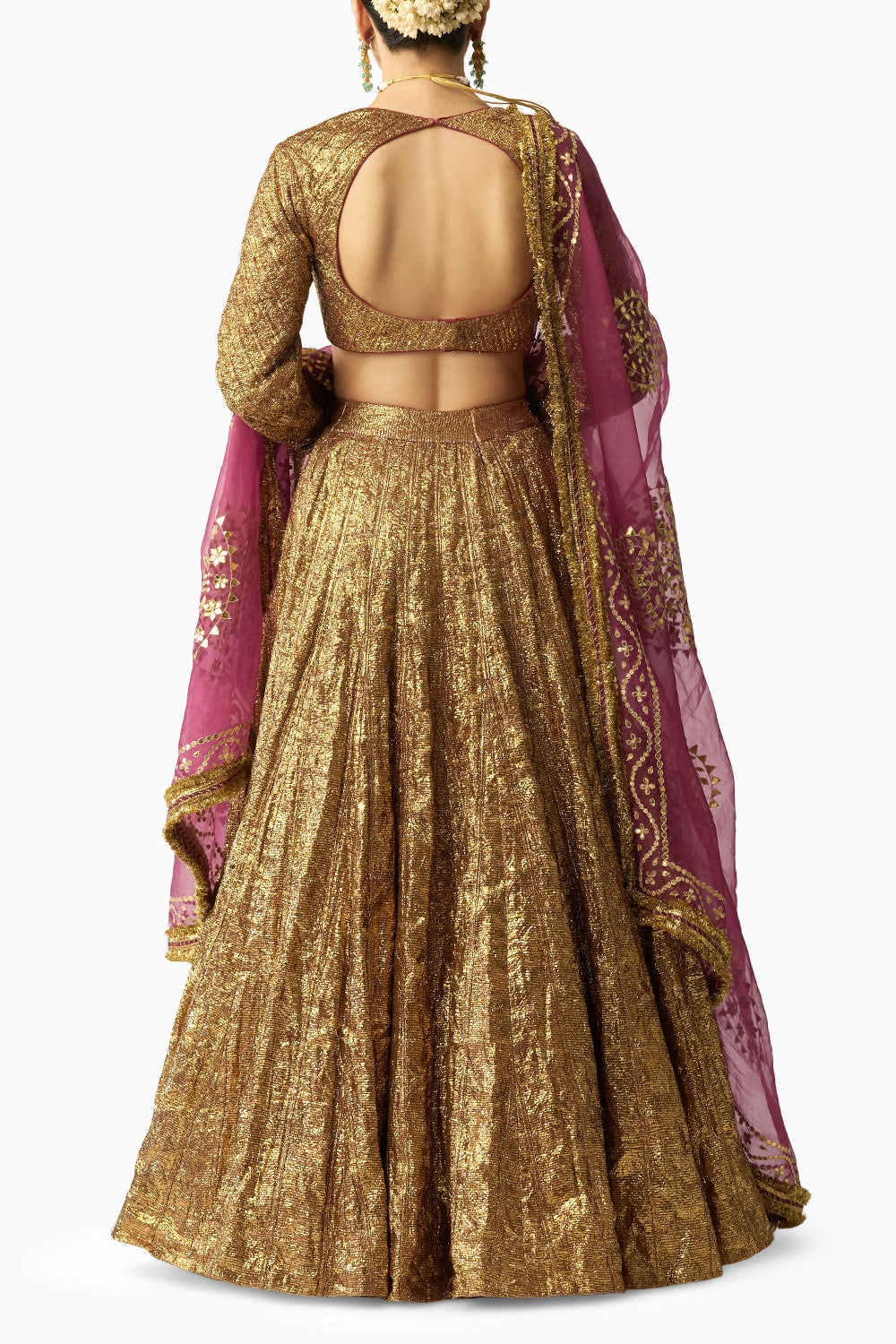 Ira Mehroon Lehenga Set
