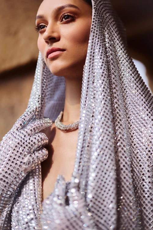 Tara Silver Hood Dress