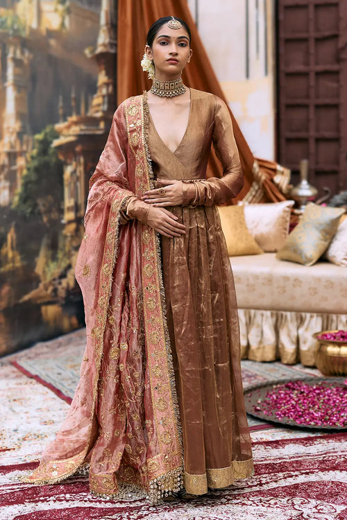 Kanthi Anarkali And Radha Krishna Dupatta Set