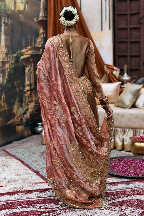 Kanthi Anarkali And Radha Krishna Dupatta Set