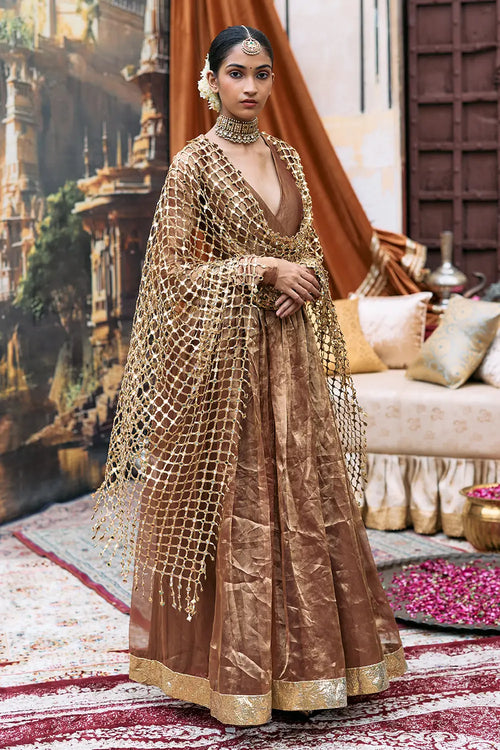 Kanthi Anarkali And Sheeshya Veil Set