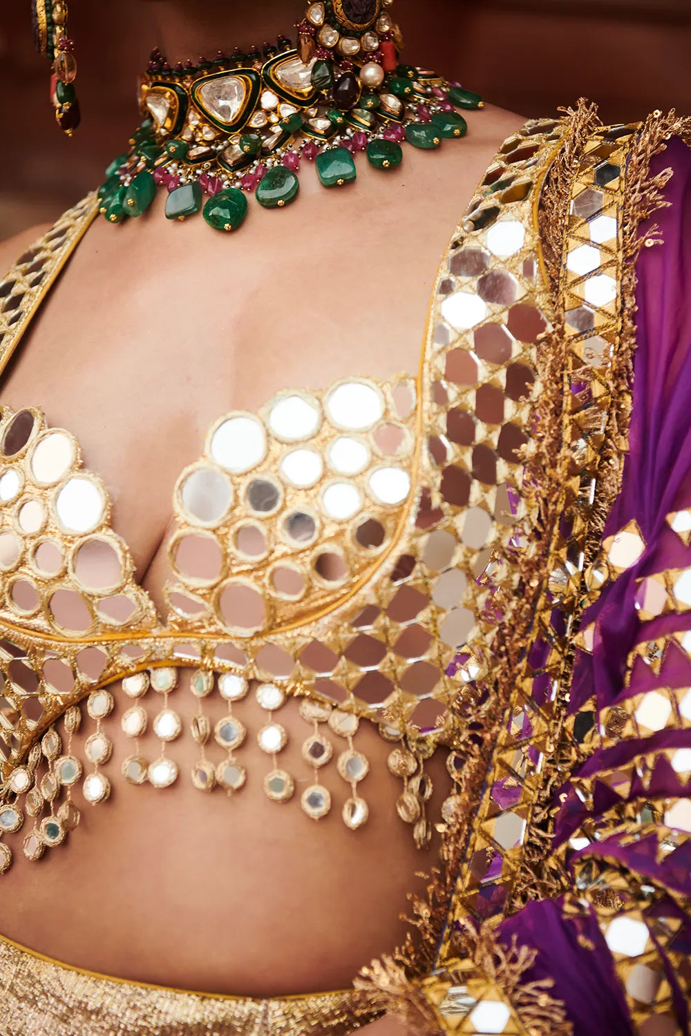 Chandi Sona Halftone Lehenga Set