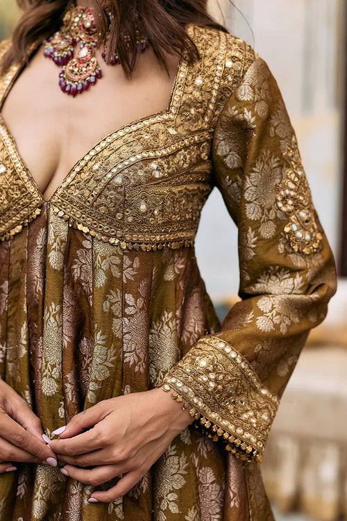Shriphal Peplum Sharara Set