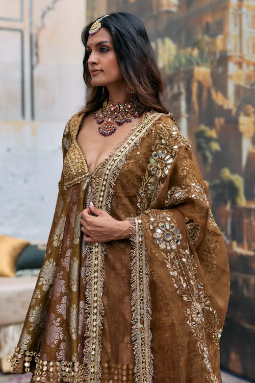 Shriphal Peplum Sharara Set