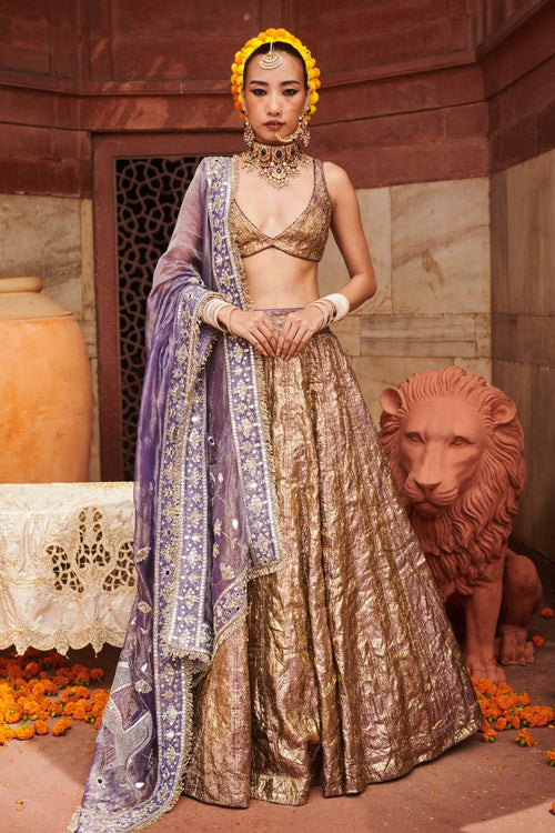 Krishna Kumud Lampi Lehenga Set