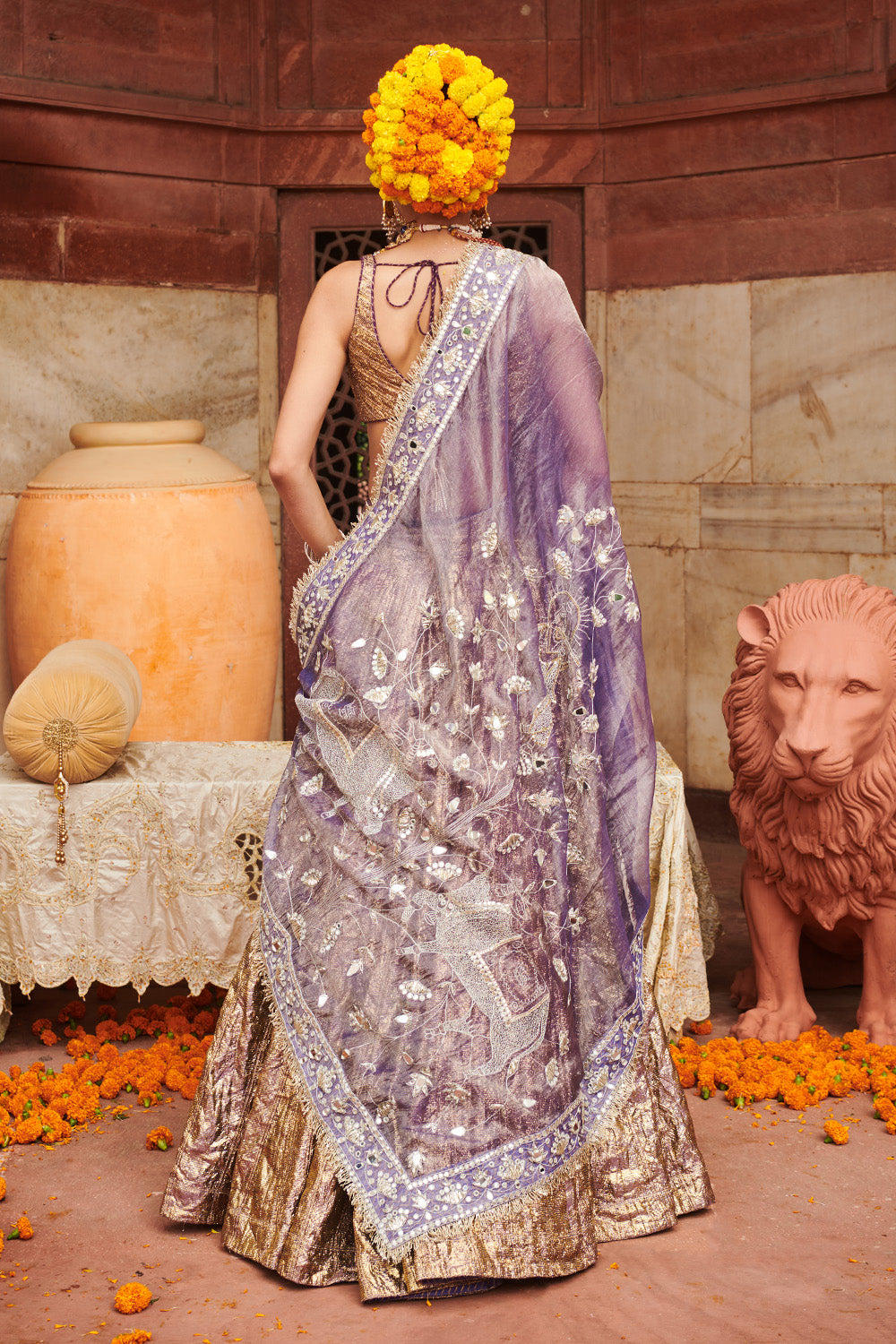 Krishna Kumud Lampi Lehenga Set