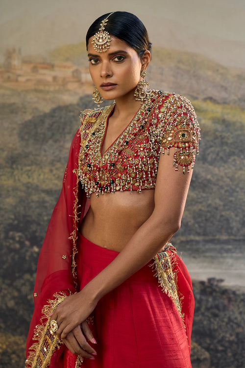 Lalima Jadau Lehenga Set