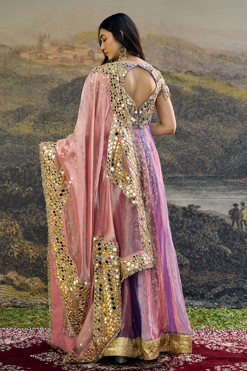 Gulrangi Mirror Anarkali Set