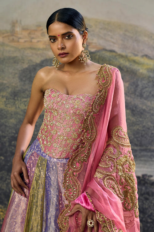 Rangoli Zari Lehenga Set