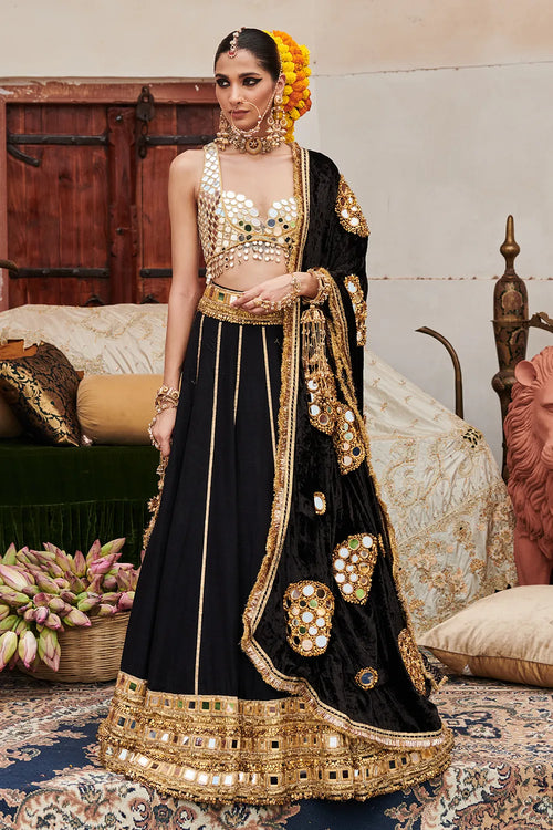 Sheesh Shyama Lehenga Set