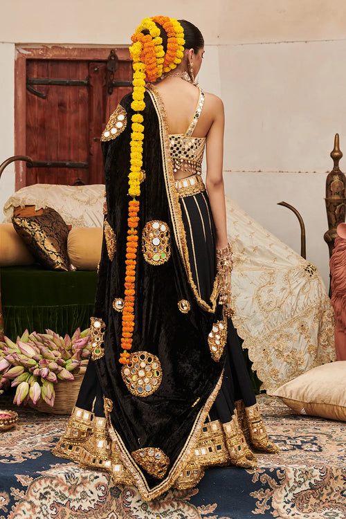 Sheesh Shyama Lehenga Set