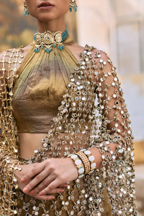 Mandira Lehenga Set with Sheeshya Veil