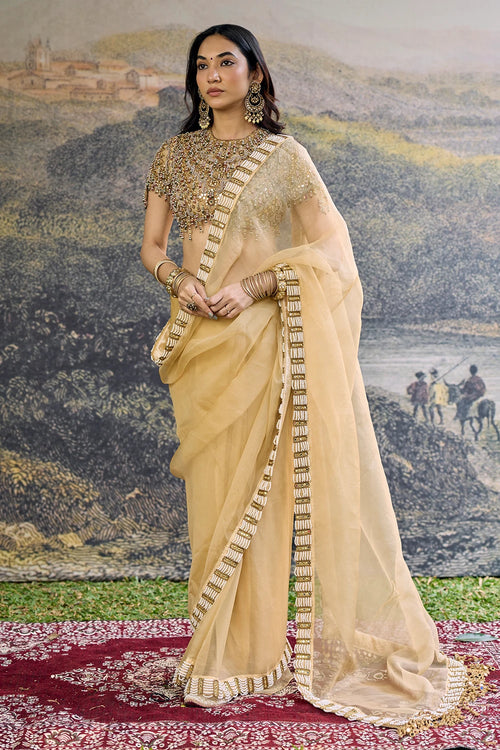 Kahani Jadau Organza Saree Set