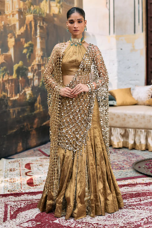 Mandira Lehenga Set with Sheeshya Veil