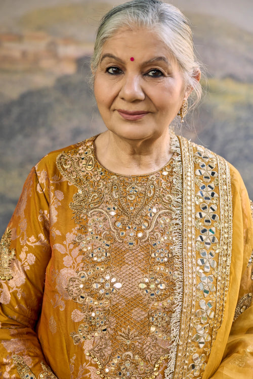 Sunehri Zari Sharara Set