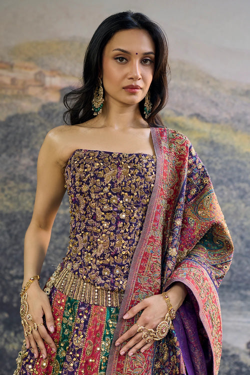 Rang Mahal Jamewar Lehenga Set