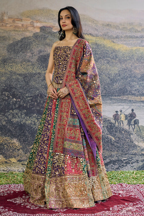 Rang Mahal Jamewar Lehenga Set