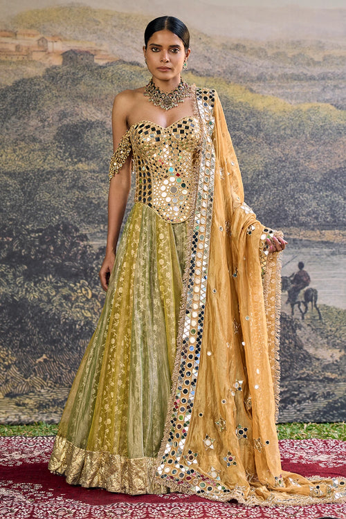 Hiranya Mirror Lehenga Set
