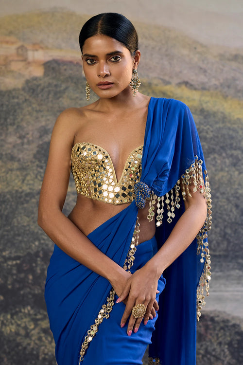 Neelanjana Mirror Saree Set
