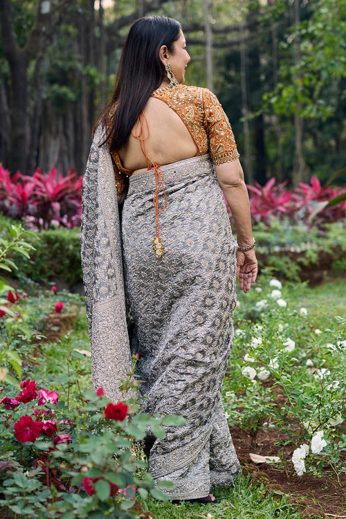 Chandi Rang Heritage Saree Set