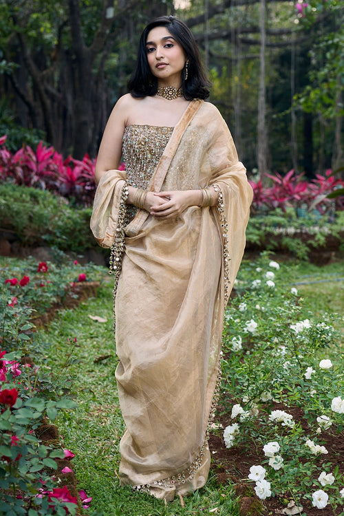 Sona Jhalaar Jadau Saree Set