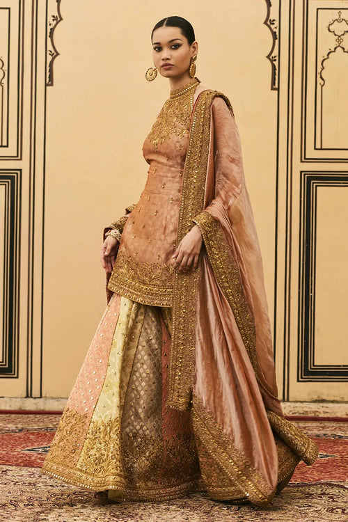 Aadhira Brocade Tissue Garara Set
