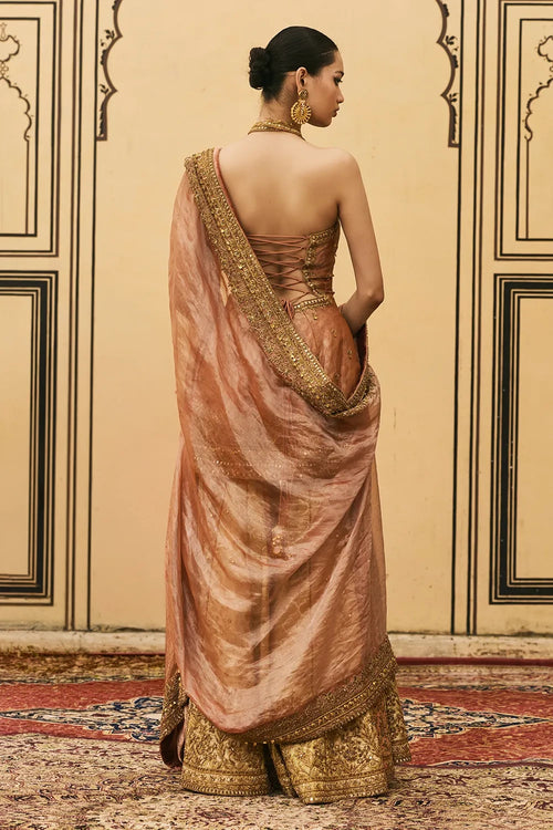 Aadhira Brocade Tissue Garara Set