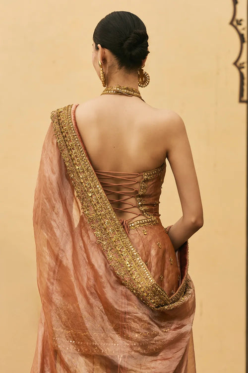 Aadhira Brocade Tissue Garara Set