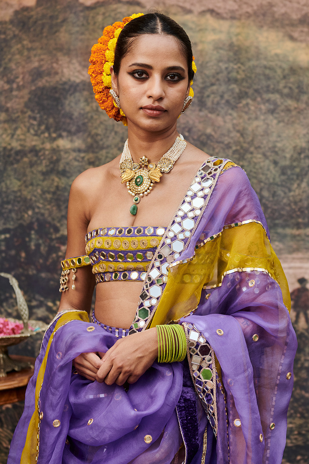 Hari Varn Lehenga Set