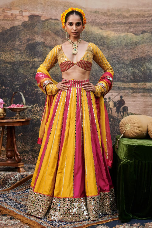 Padma Peet Lehenga Set