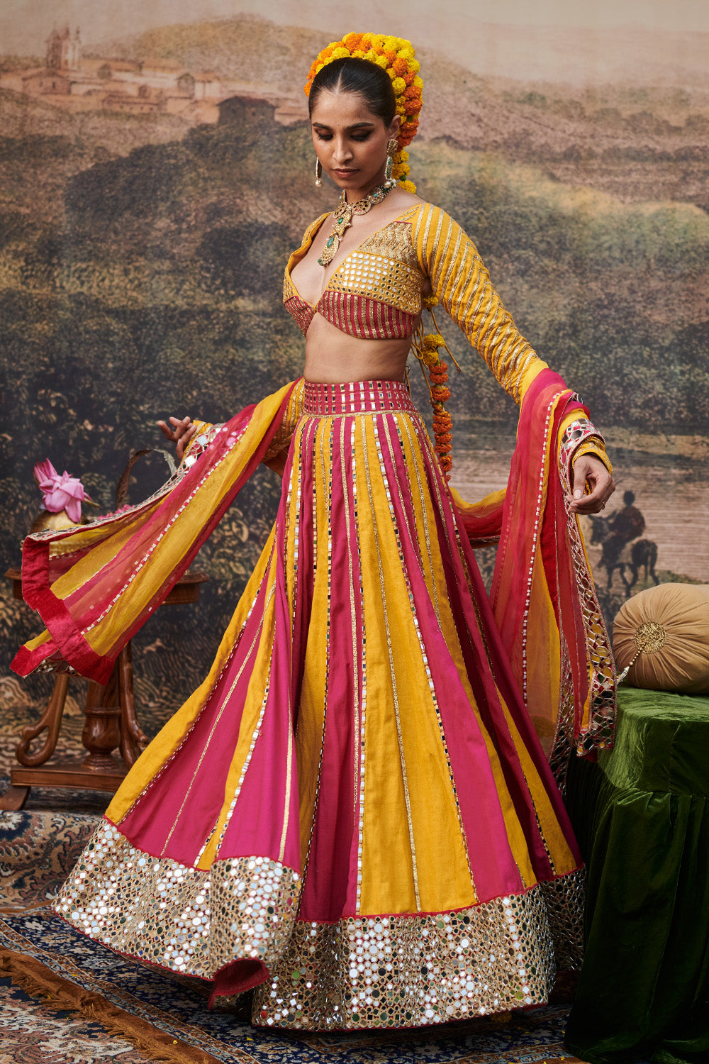 Padma Peet Lehenga Set