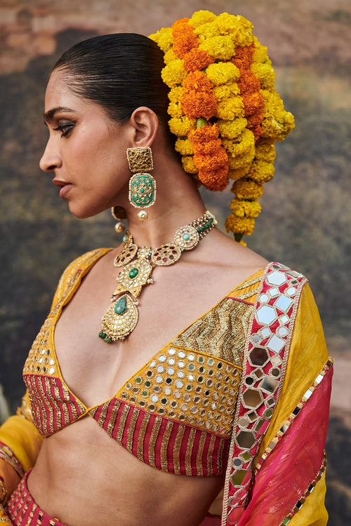 Padma Peet Lehenga Set
