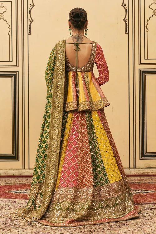 Rangeen Bandhani Lehenga Set