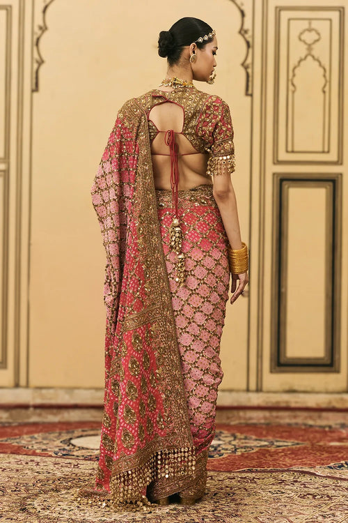 Gulrukh Ombre Saree Set