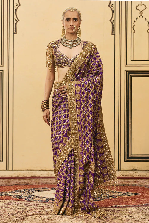 Banafsha Ombre Saree Set