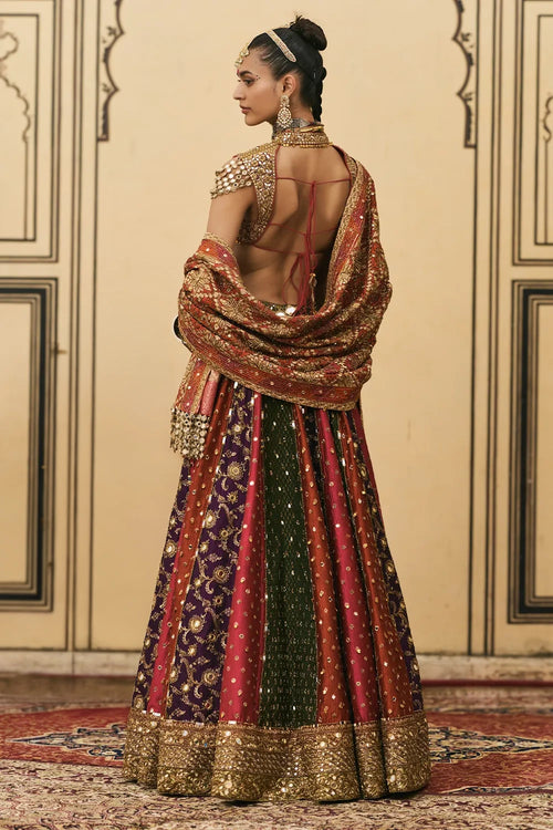 Chitrangi Brocade Phulkari Lehenga Set