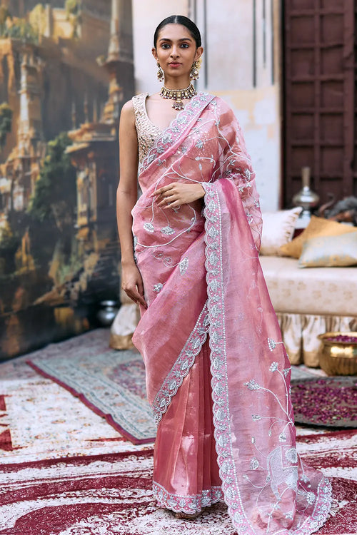 Krishna Shveta Saree Set
