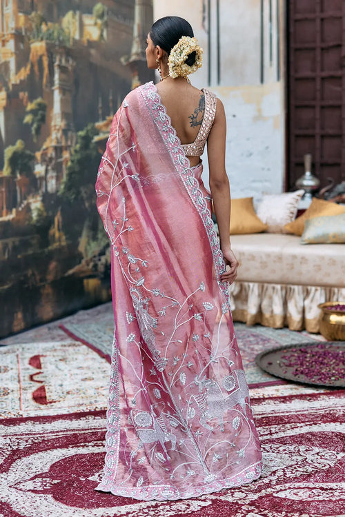 Krishna Shveta Saree Set