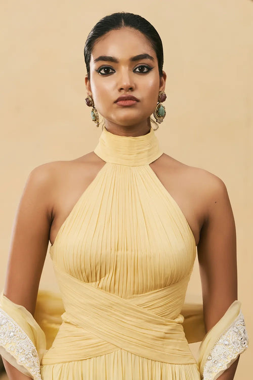 Makhani Georgette Gown Set