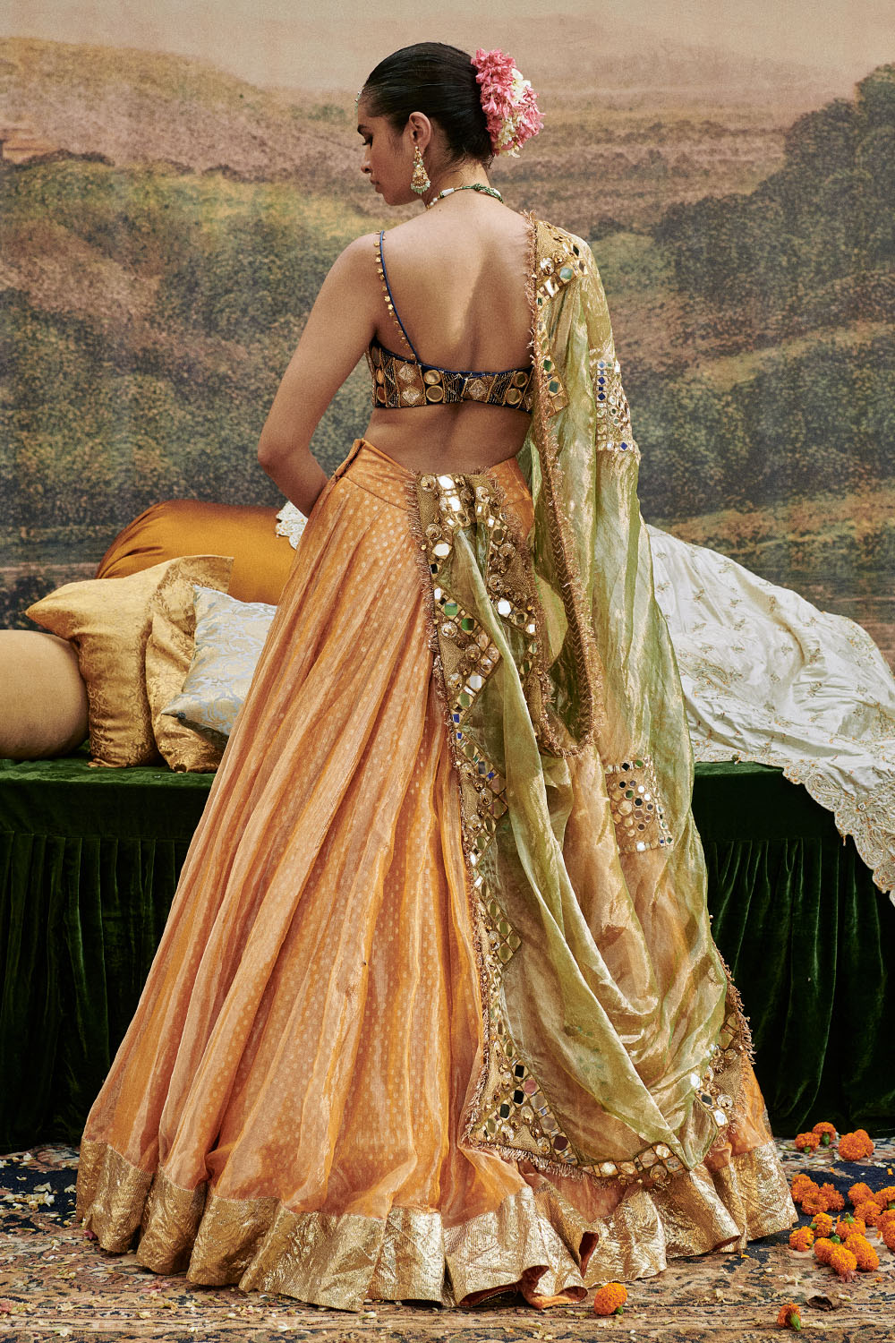 Ina Sheesh Lehenga Set