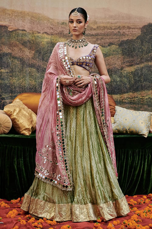 Azal Sheesh Lehenga Set