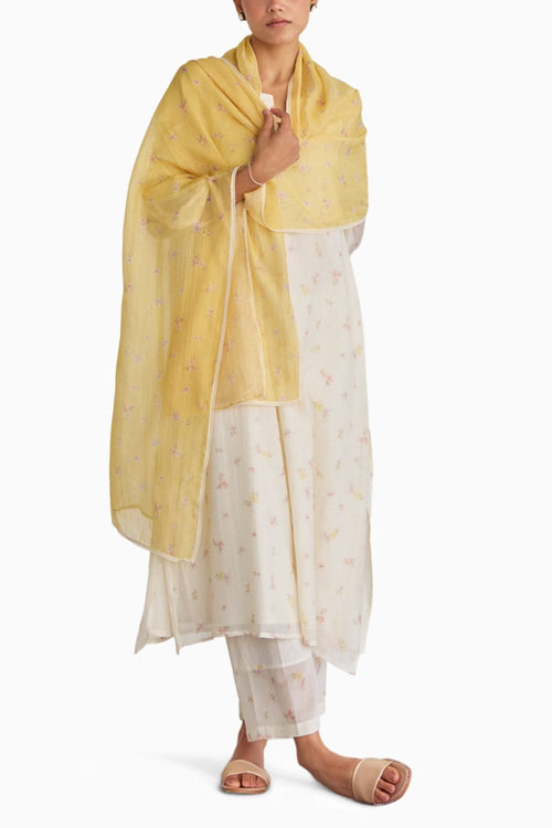 Ivory And Lemon Florrete Set