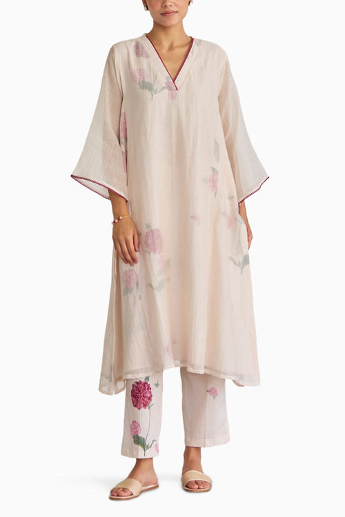 Ivory Dhalia Kurta Set