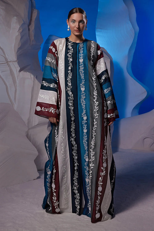 Ivory Cotton Silk Minimal Kaftan