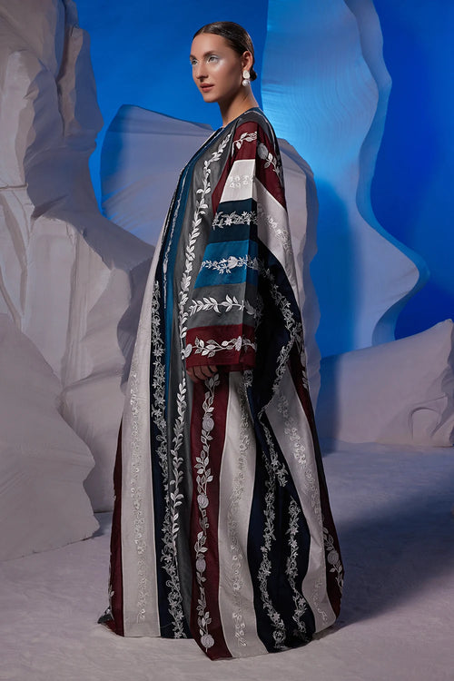 Ivory Cotton Silk Minimal Kaftan