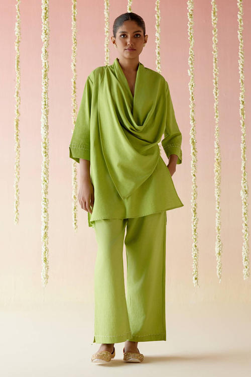 Clover Green Solid Coord Set