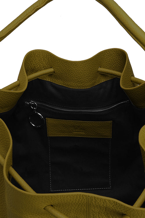 Ina Pebble Olive Large Bag