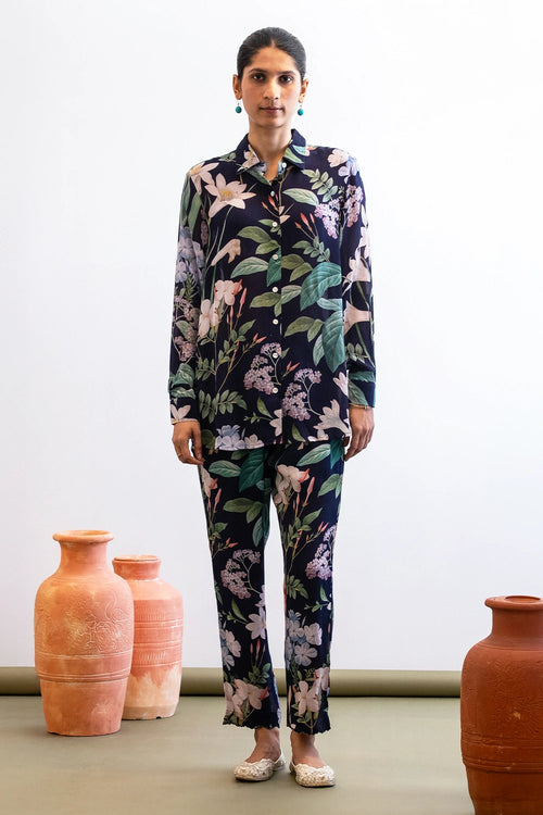 Indigo Midnight Garden Co-ord Set