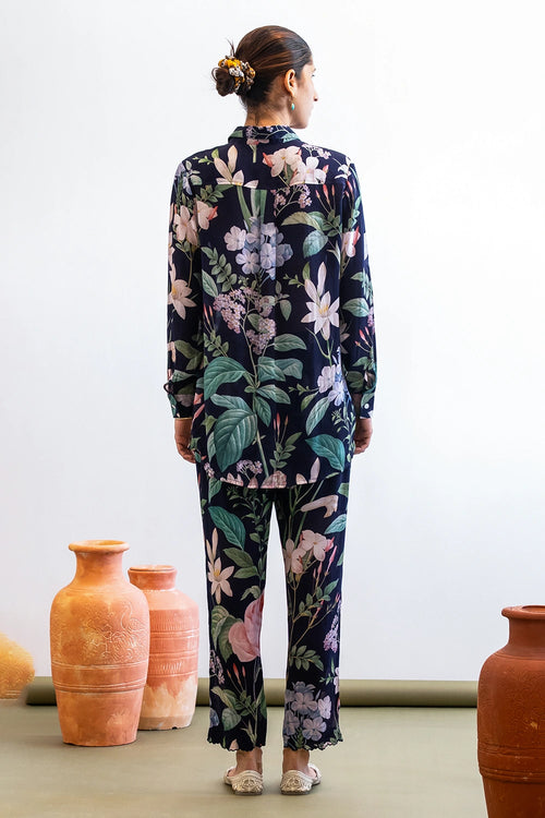 Indigo Midnight Garden Co-ord Set