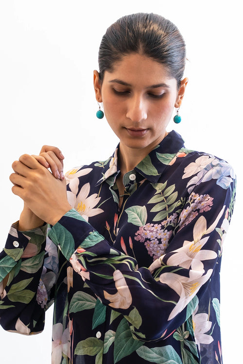 Indigo Midnight Garden Co-ord Set